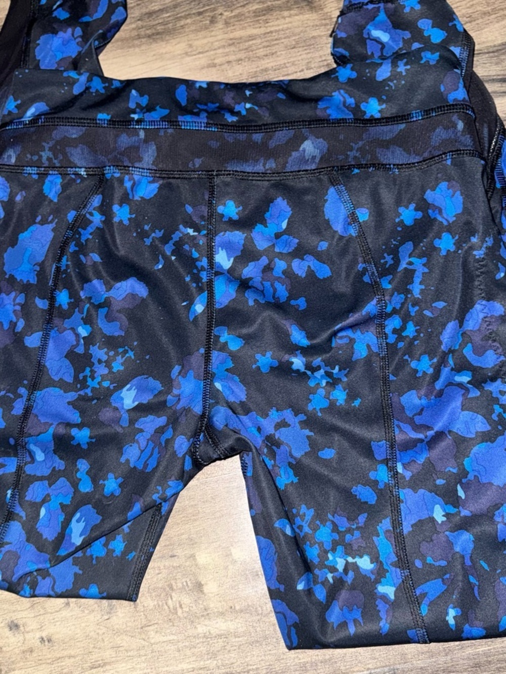 Lululemon Fast and Free High Rise Tight Blue Camo Print 5 Pocket Sz 6 - Picture 11 of 15